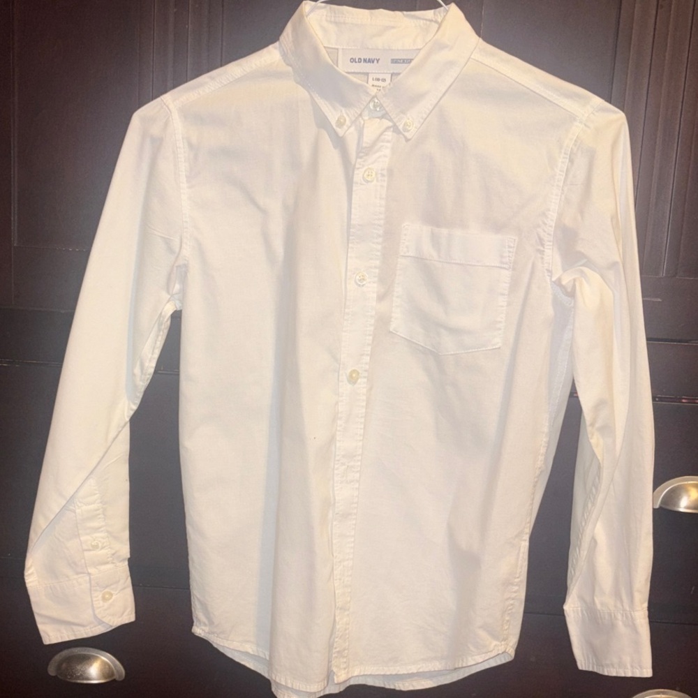 Old Navy Kid's Crisp White Button Down Shirt